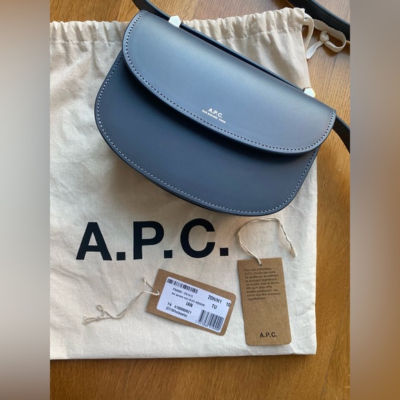 A.P.C. Blue Mini Genève Bag NWT - Picture 8 of 9